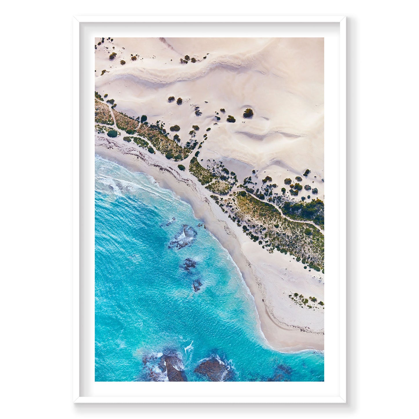 Blue Coast, Kalbarri, Vertical Print