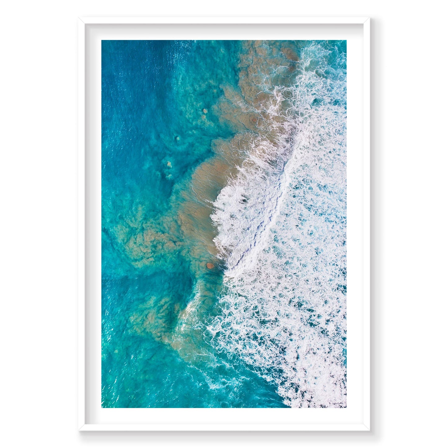 Whitewash, Kalbarri, Vertical Print