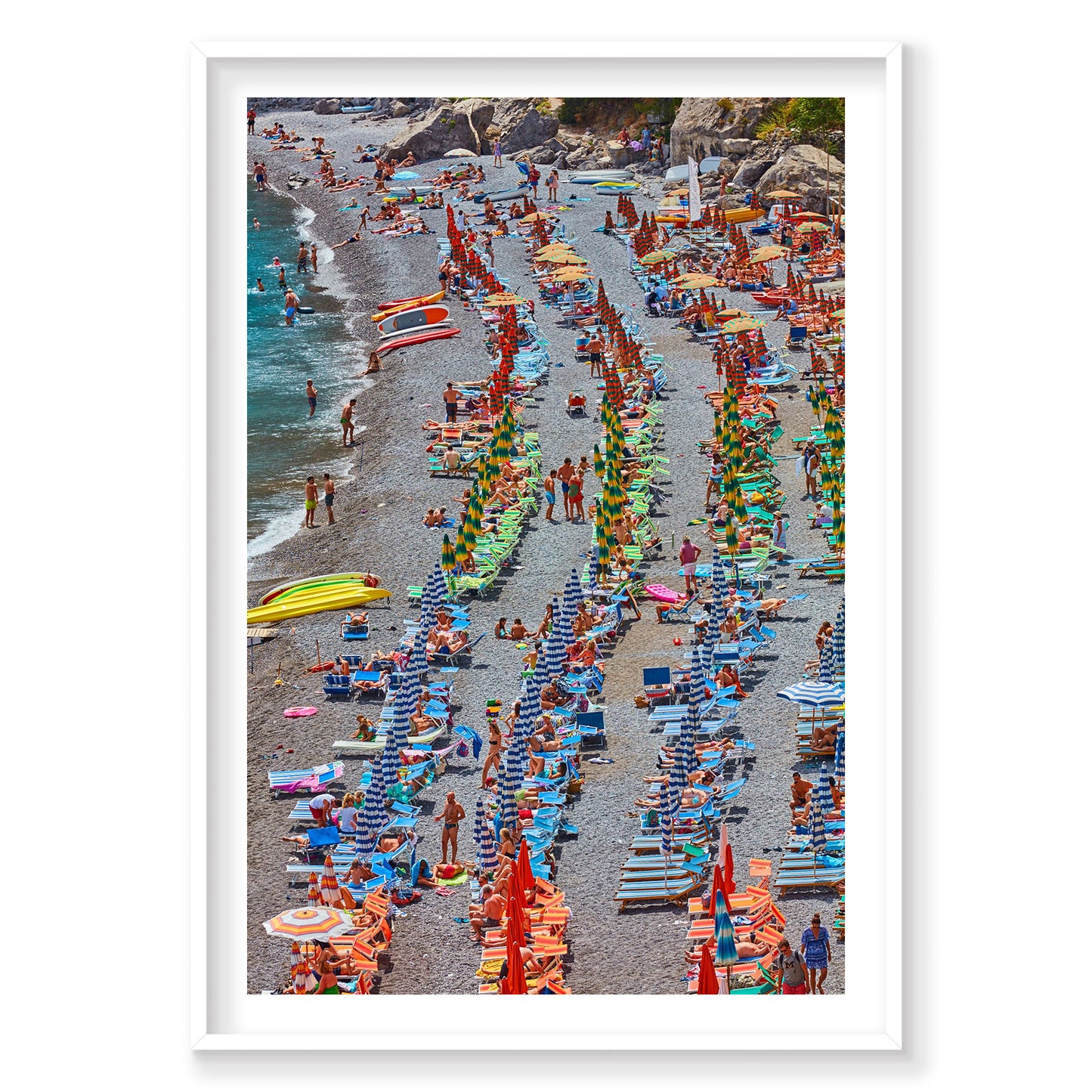 Fornillo Beach, Amalfi Coast, Vertical Print