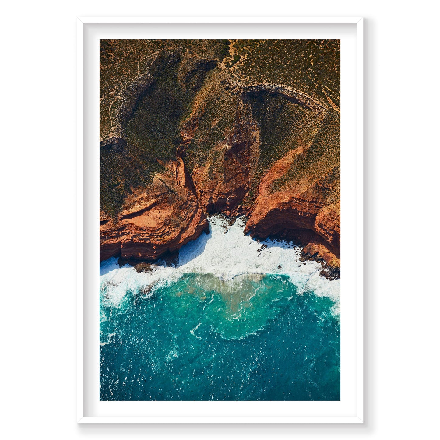 Jagged Edges, Kalbarri, Vertical Print