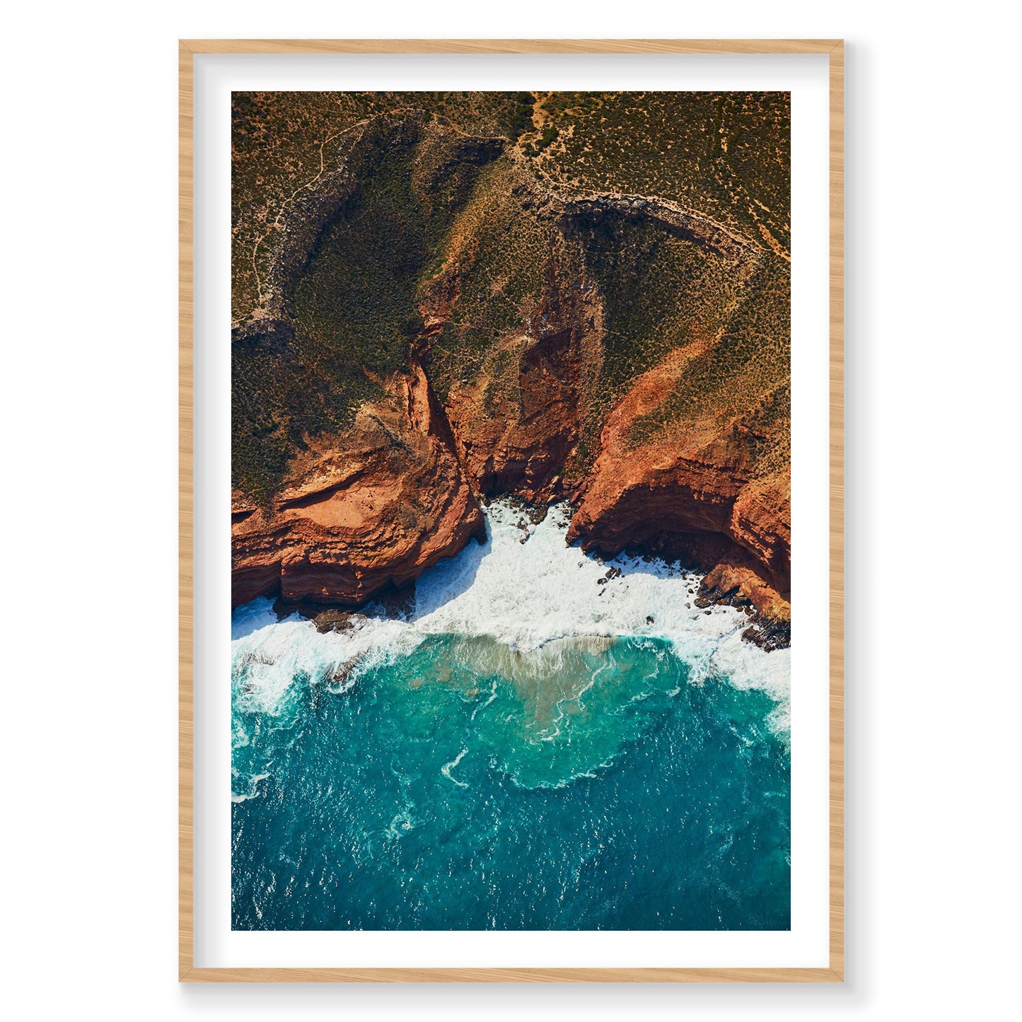 Jagged Edges, Kalbarri, Vertical Print