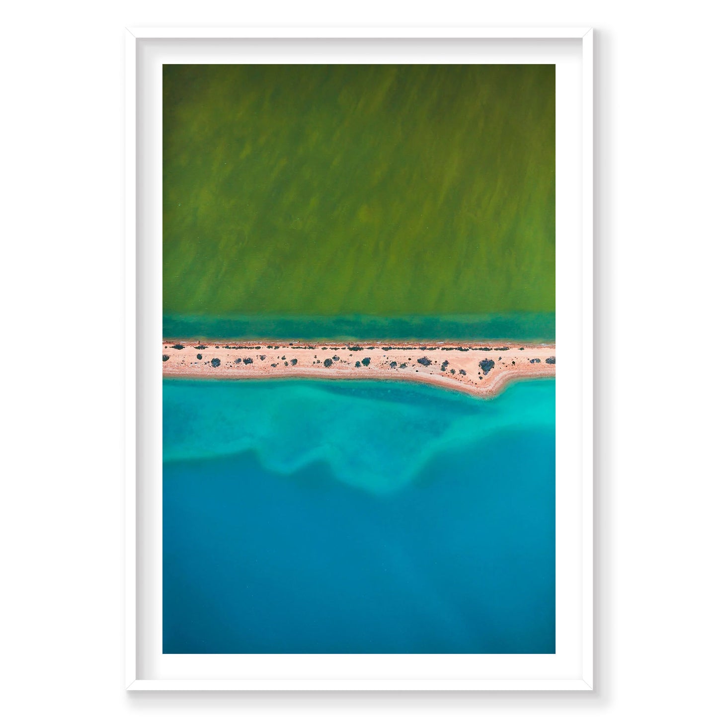 Green and Blue, Carrarang, Vertical Print