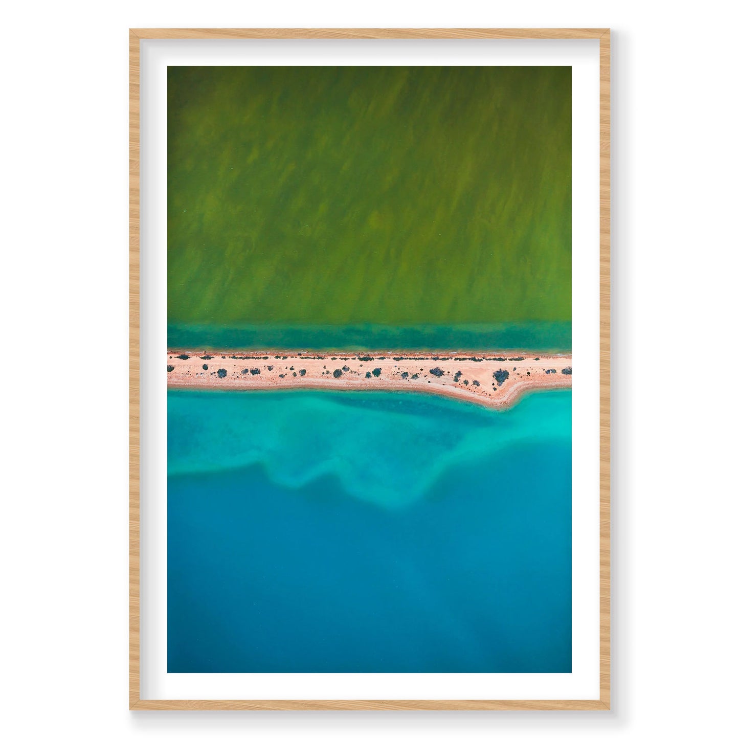 Green and Blue, Carrarang, Vertical Print