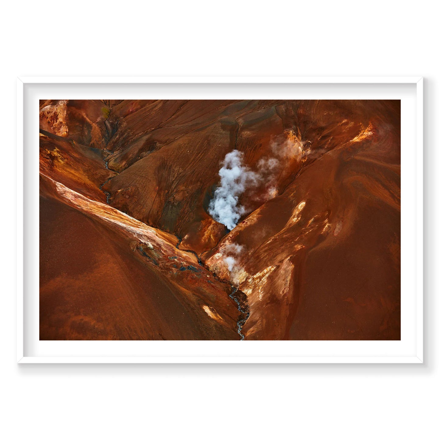 Steam, Iceland, Horizontal Print