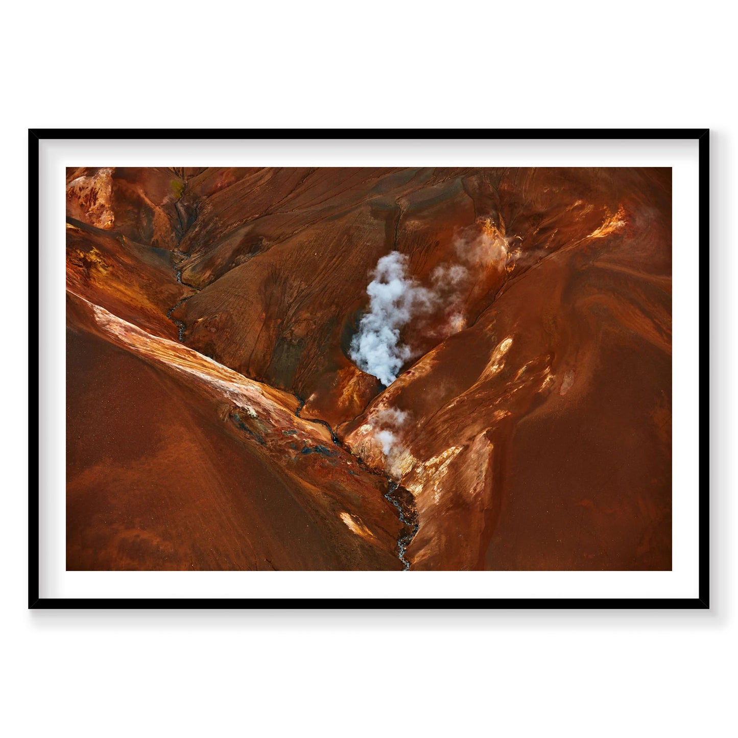 Steam, Iceland, Horizontal Print