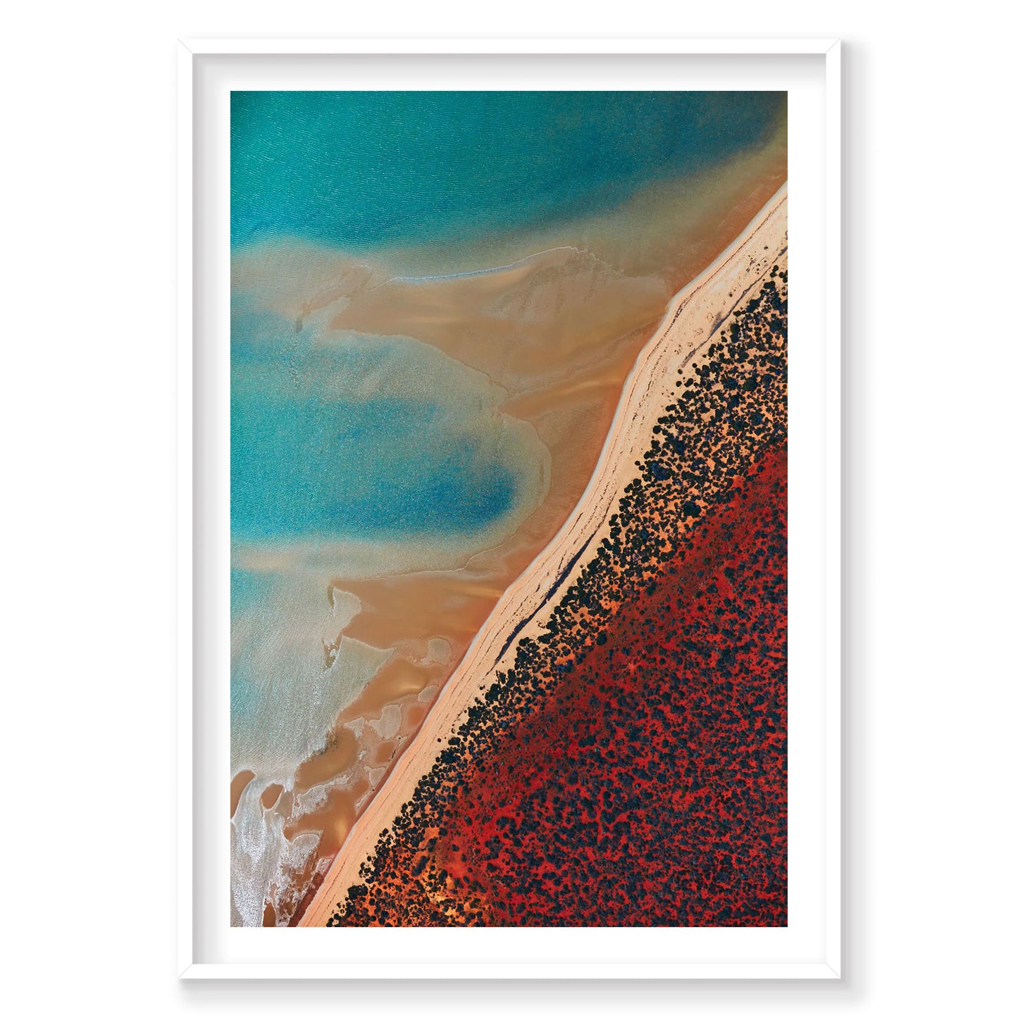 Shallow Water, Shark Bay, Vertical Print