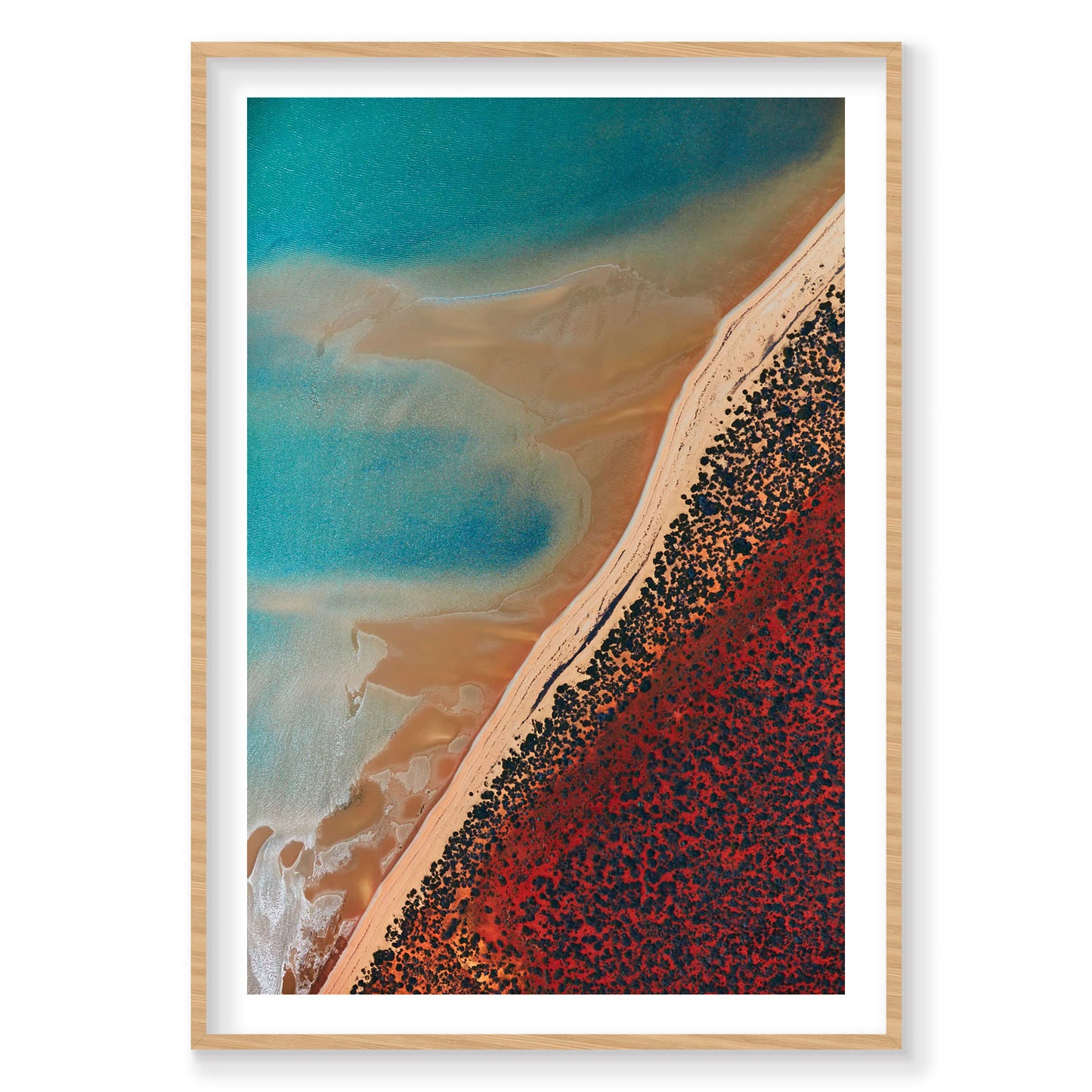 Shallow Water, Shark Bay, Vertical Print