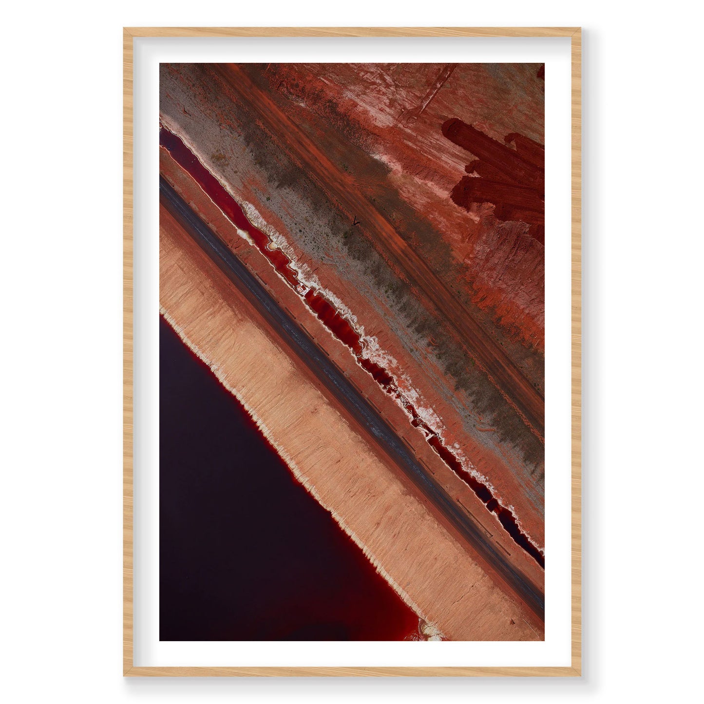 Red Mud, Western Australia, Vertical Print