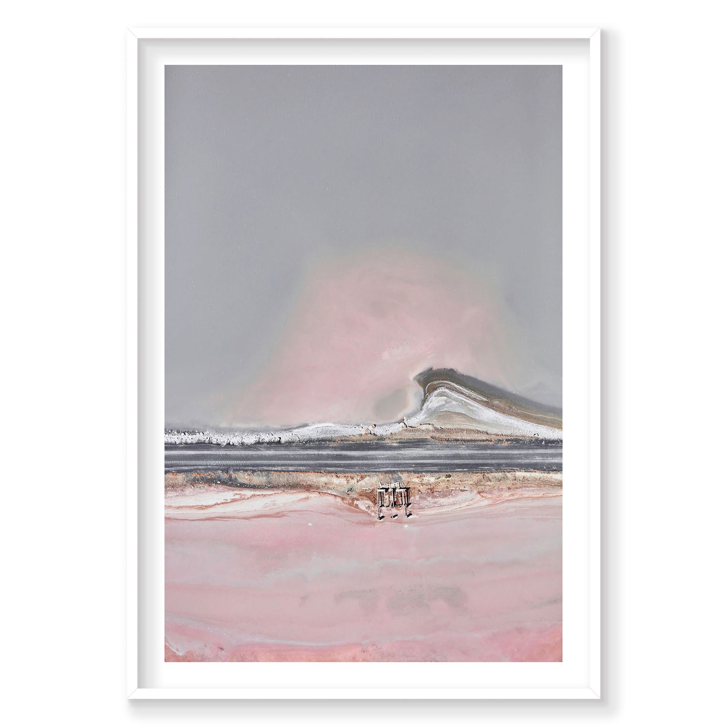Pastel Wave, Great Salt Lake, Portrait Print