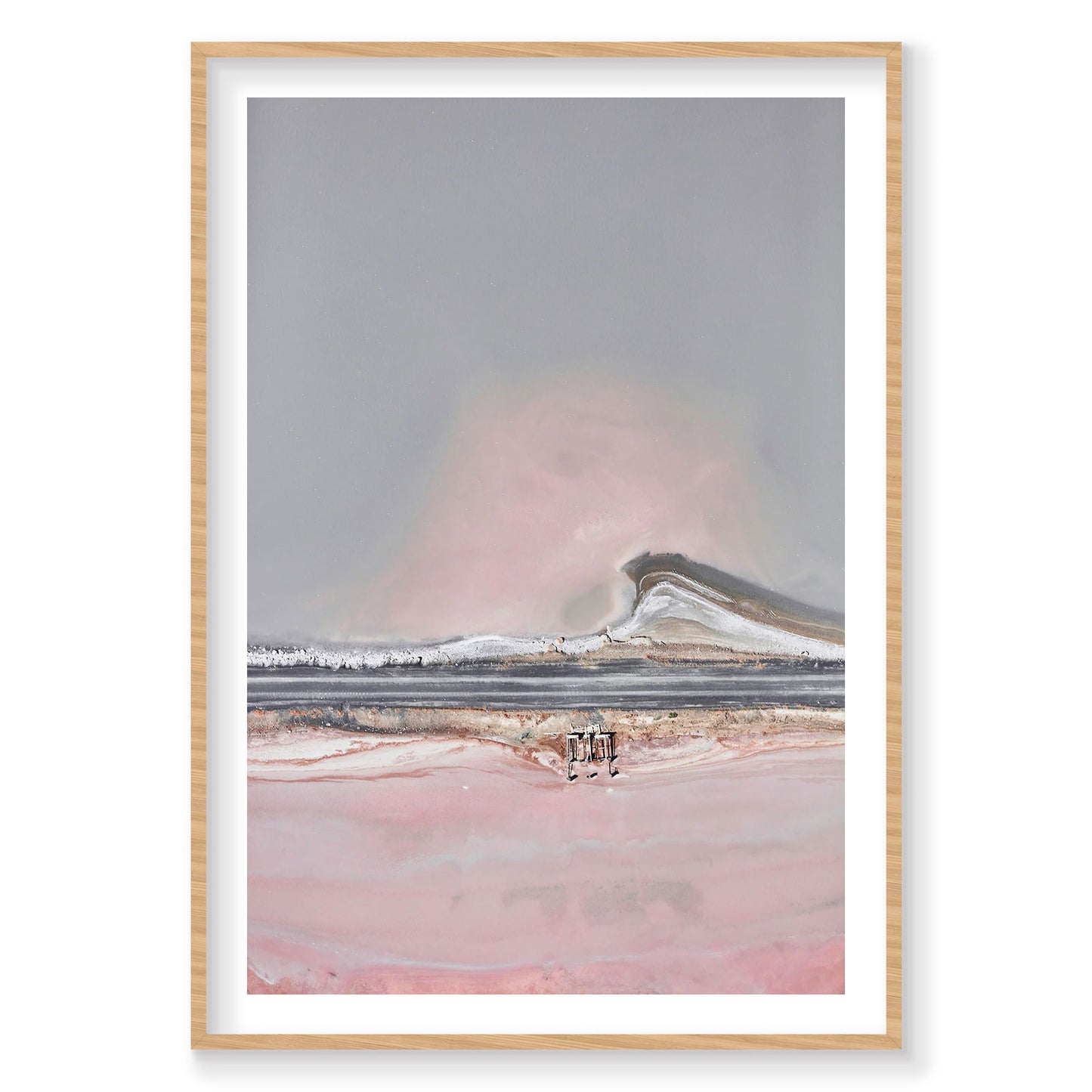 Pastel Wave, Great Salt Lake, Portrait Print