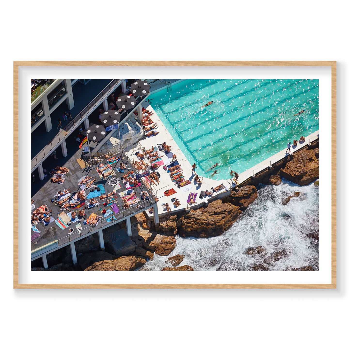 Icebergs Sunbathers, Horizontal Print