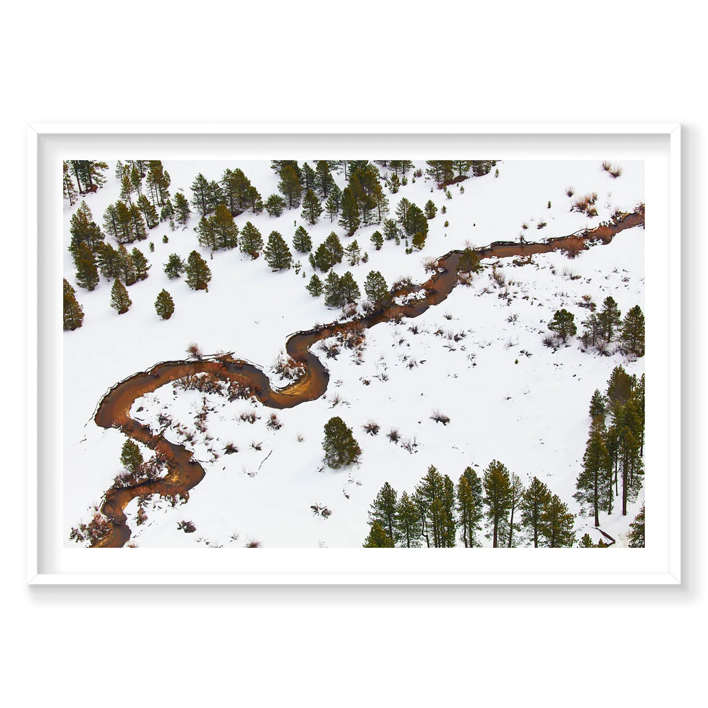 Rivers, Lake Tahoe, Horizontal Print