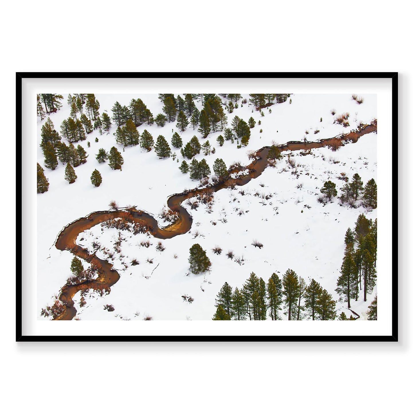Rivers, Lake Tahoe, Horizontal Print