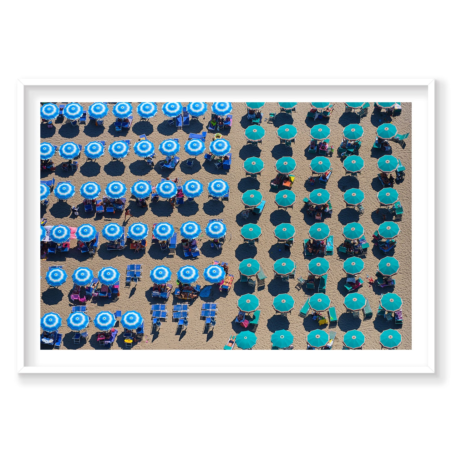 Shade Of Blue, Italy, Horizontal Print