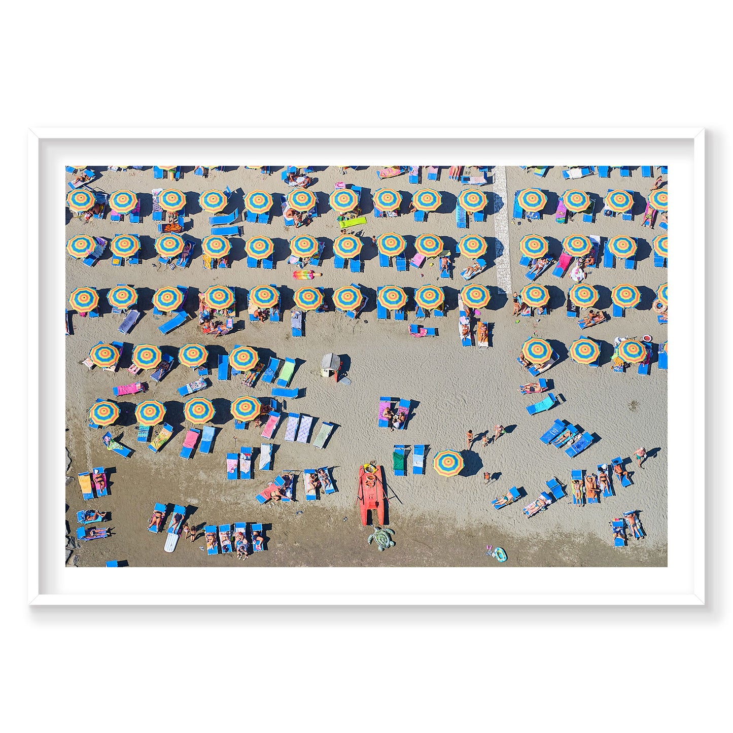 Tuscan Umbrellas, Italy, Horizontal Print
