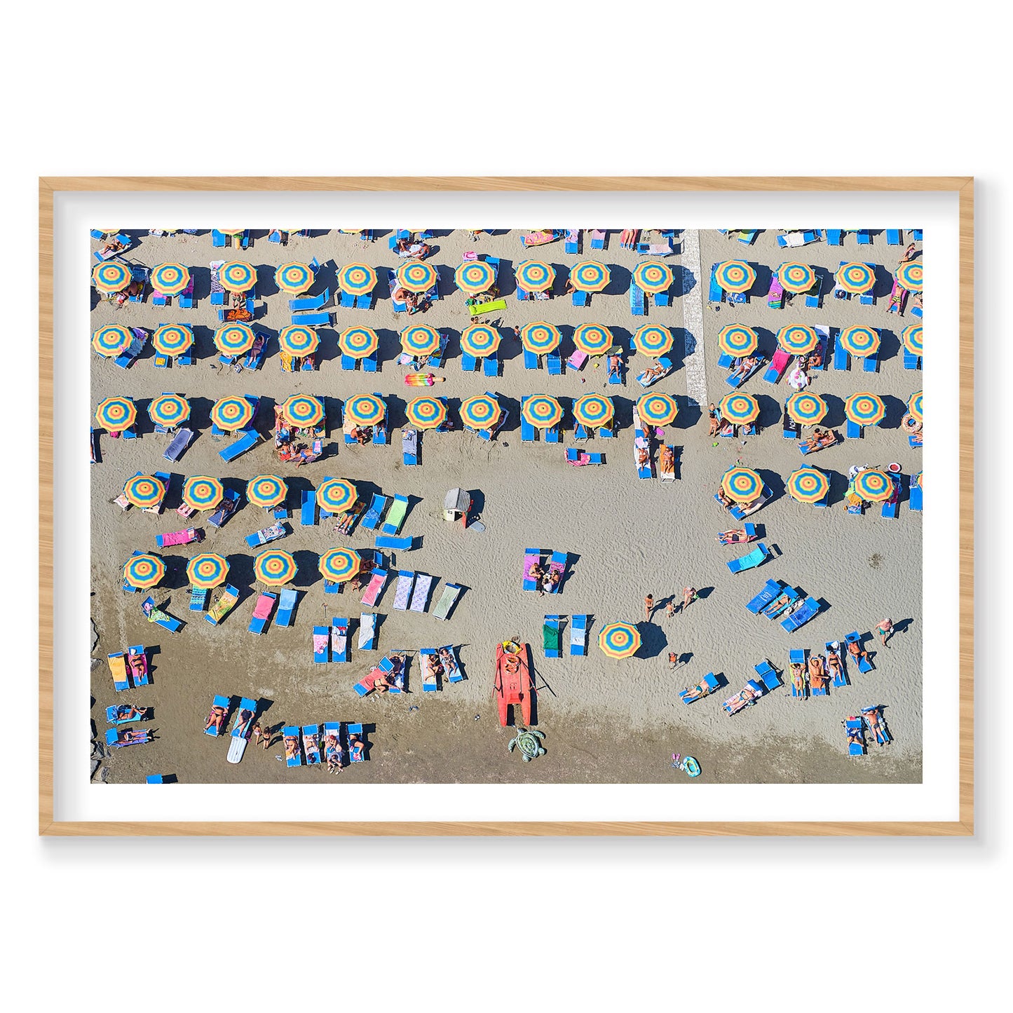 Tuscan Umbrellas, Italy, Horizontal Print