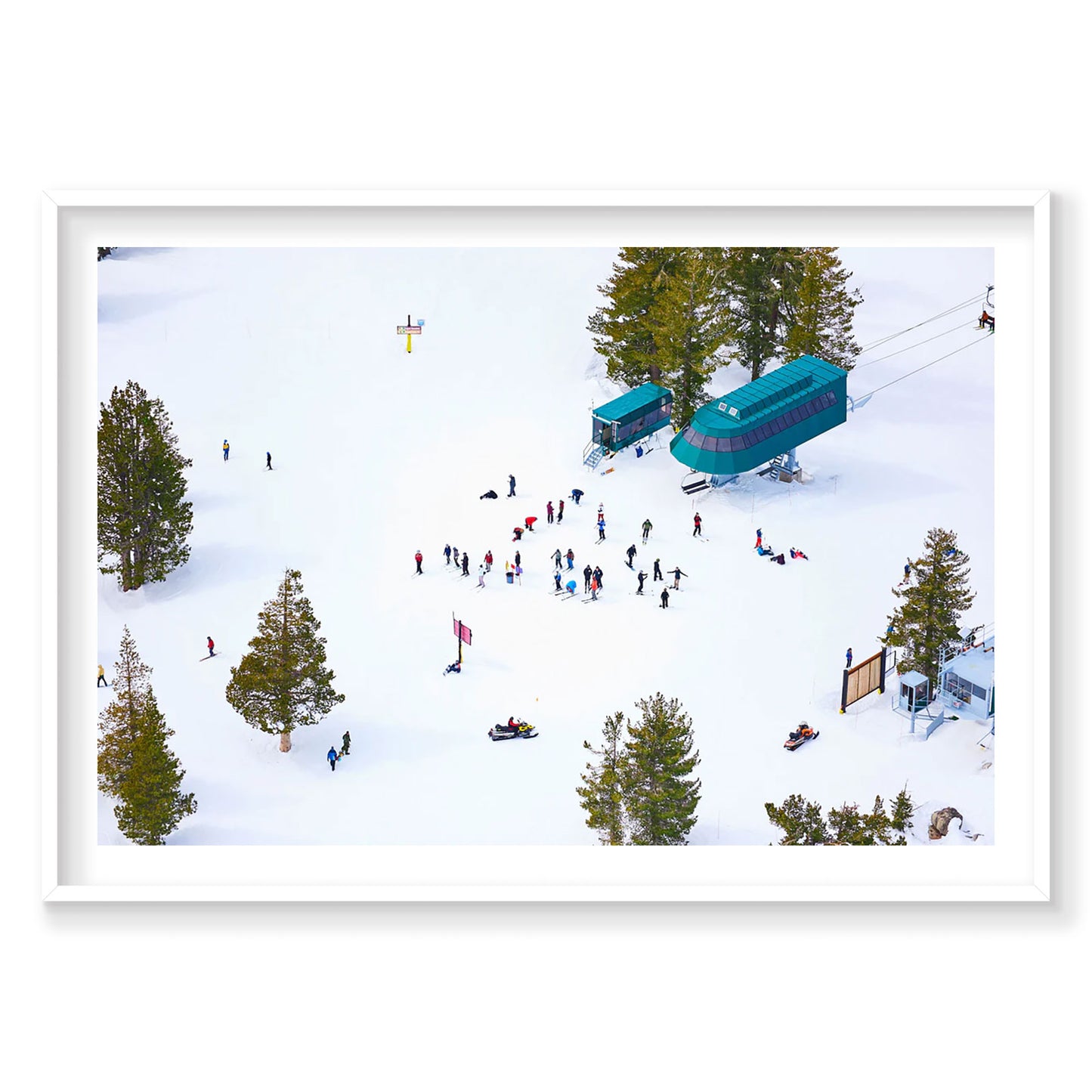 Chairlift, Lake Tahoe, Horizontal Print