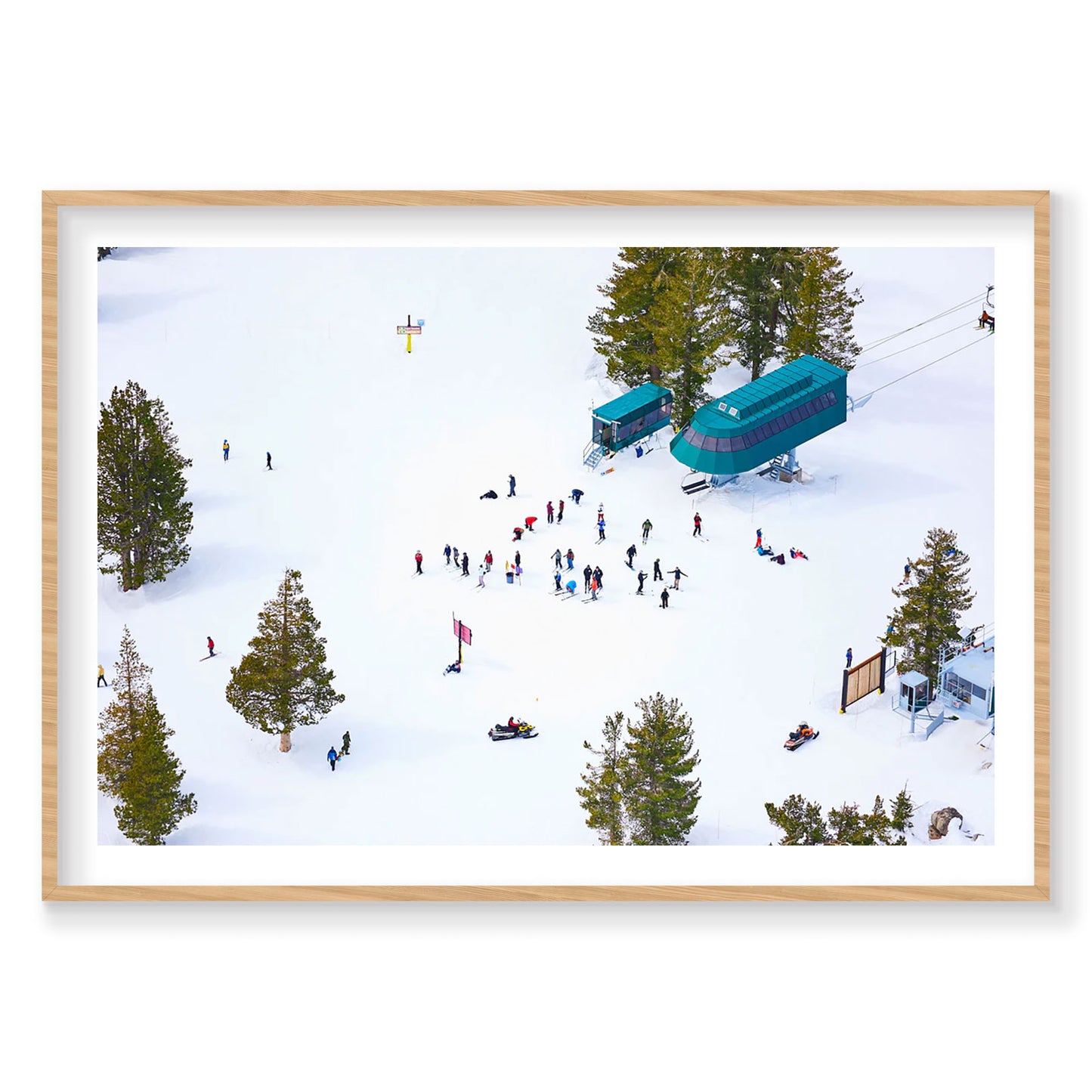 Chairlift, Lake Tahoe, Horizontal Print