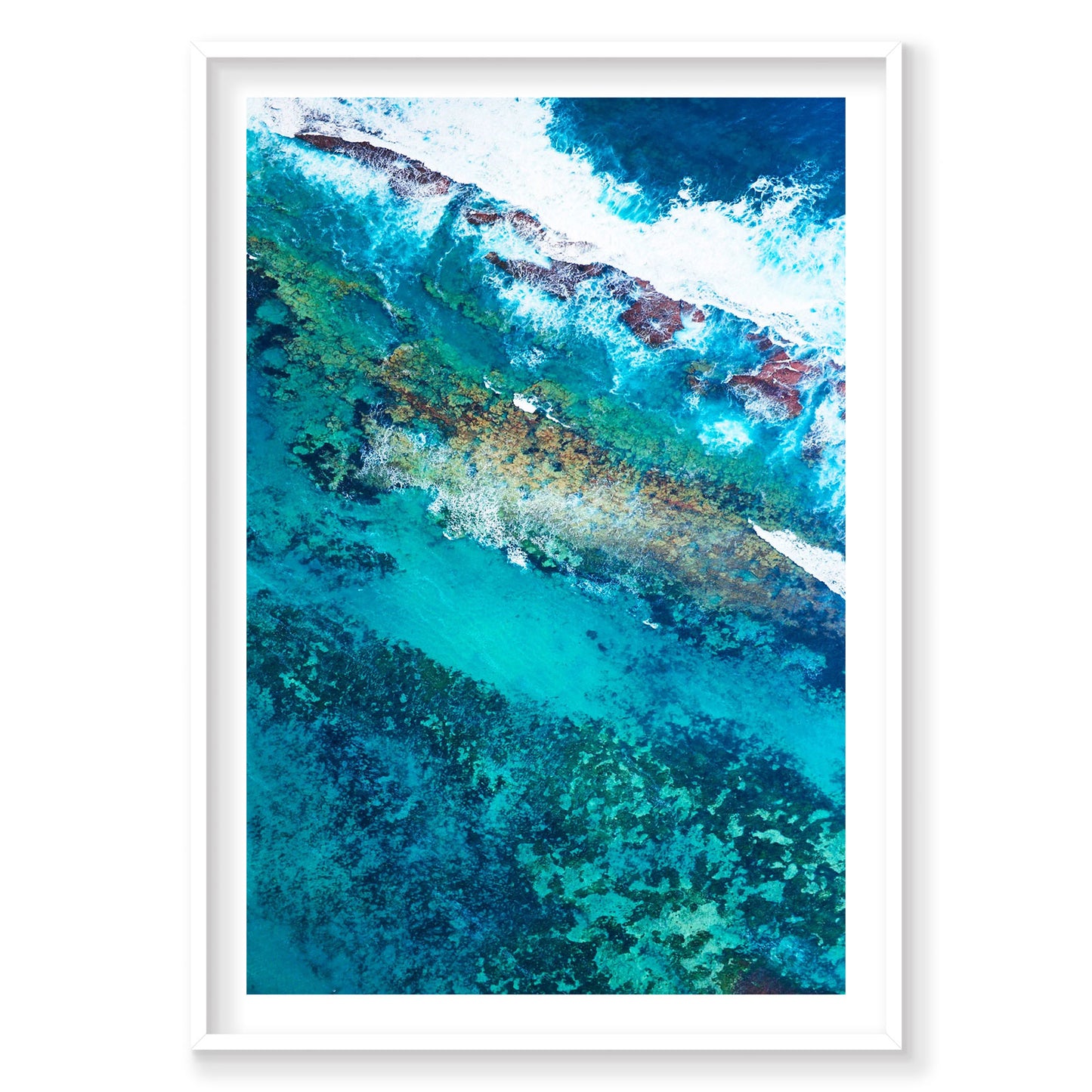Shades Of Blue, Kalbarri, Vertical Print