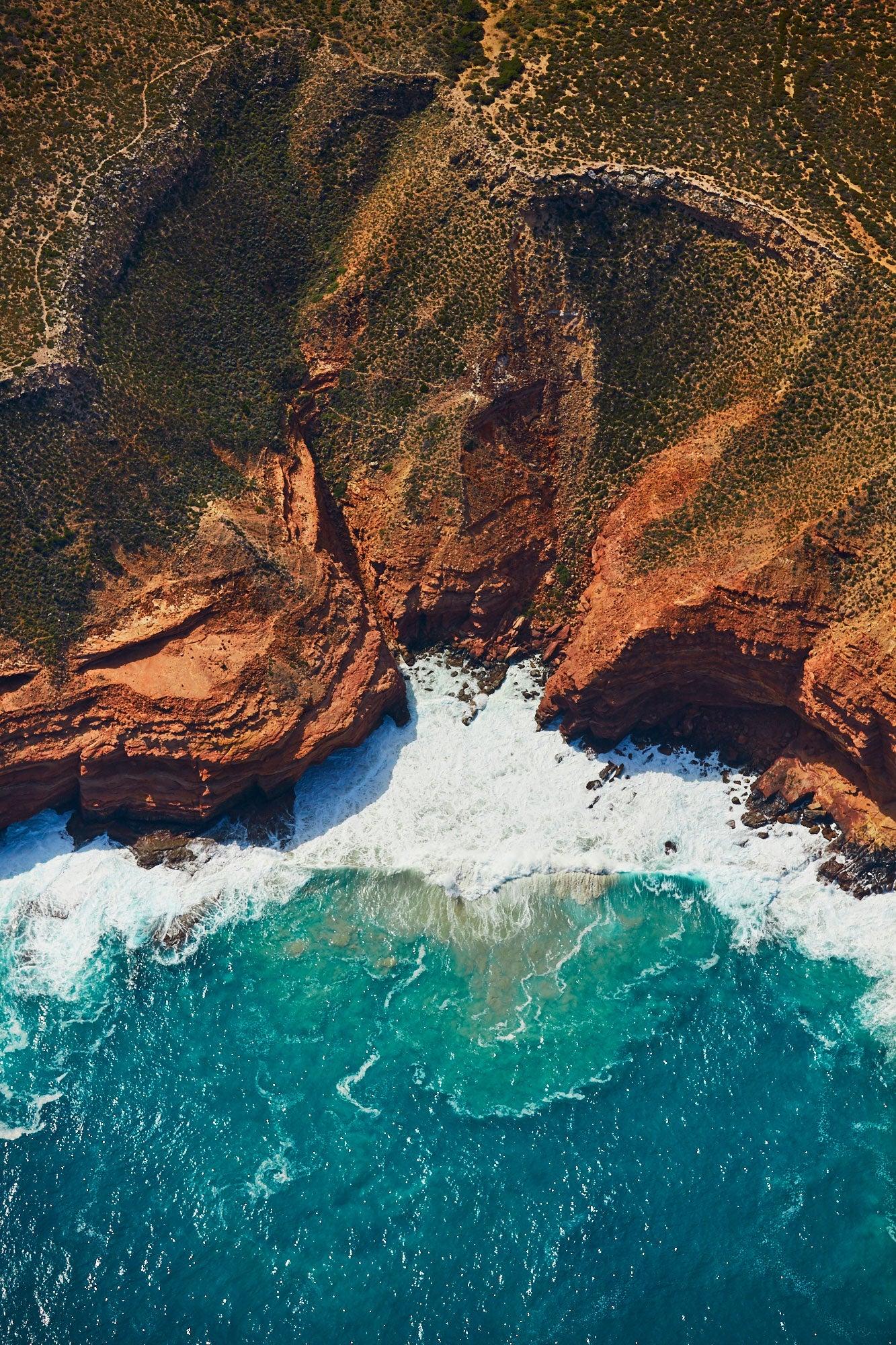 Jagged Edges, Kalbarri, Vertical Print