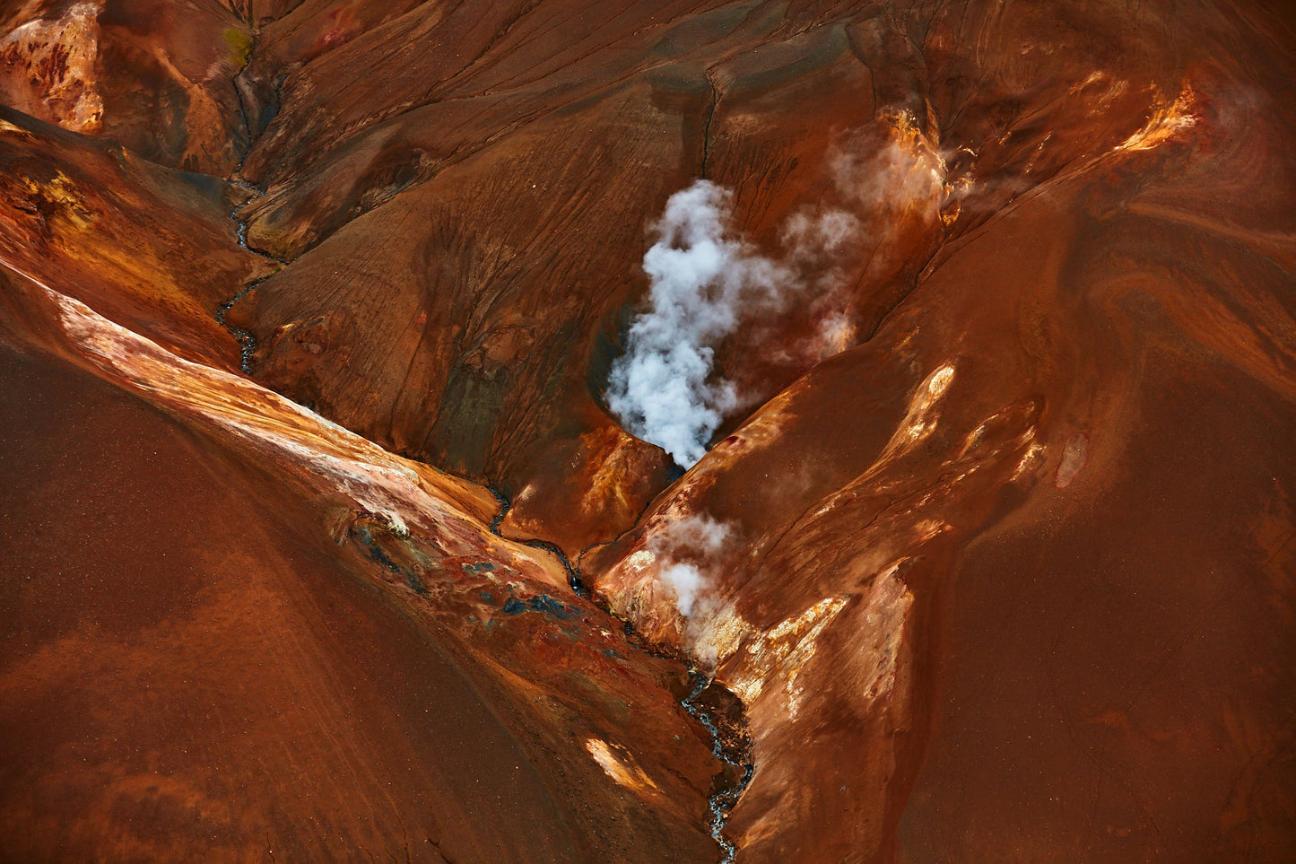 Steam, Iceland, Horizontal Print