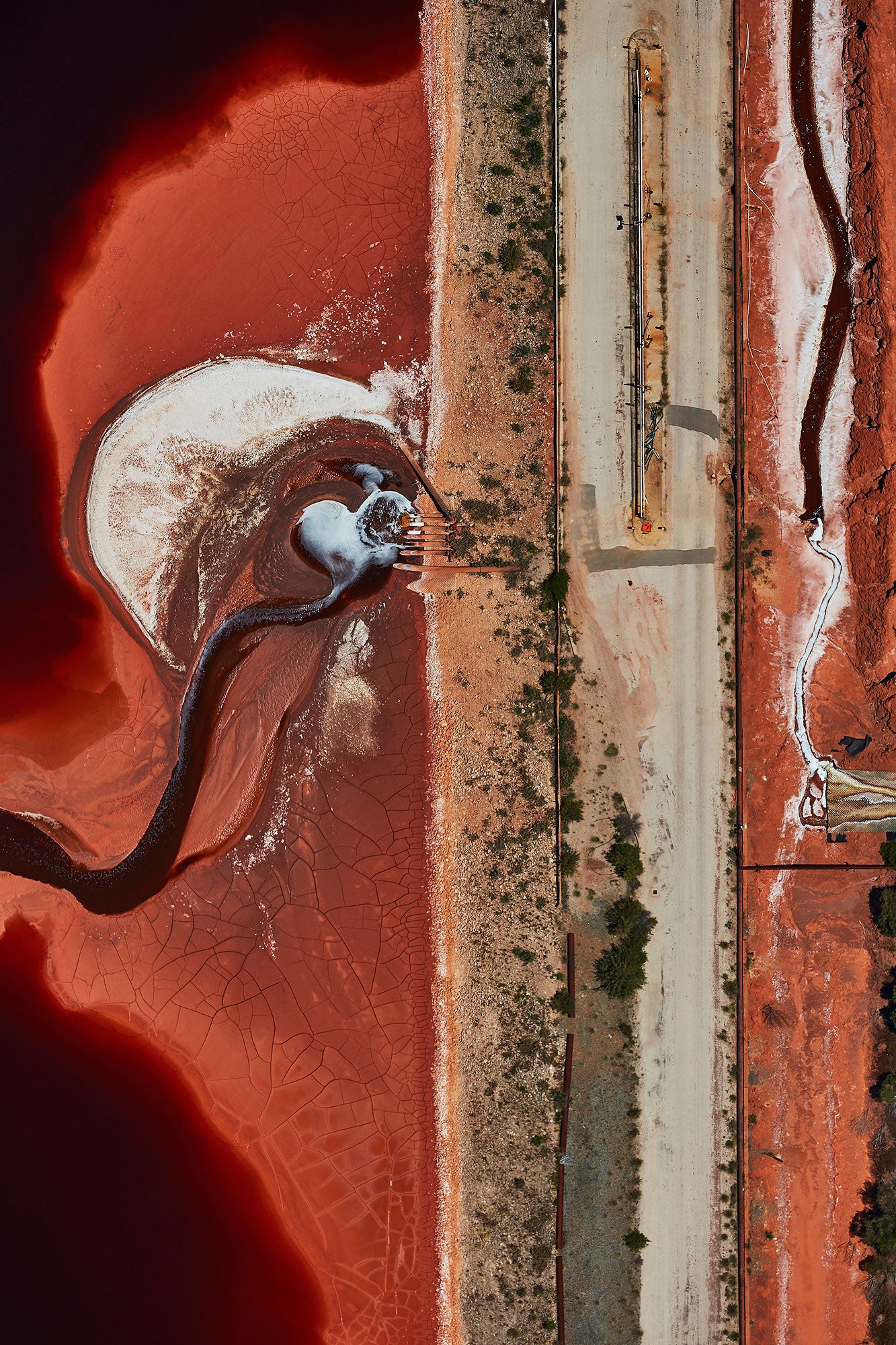Chemical Spill, Western Australia, Vertical Print