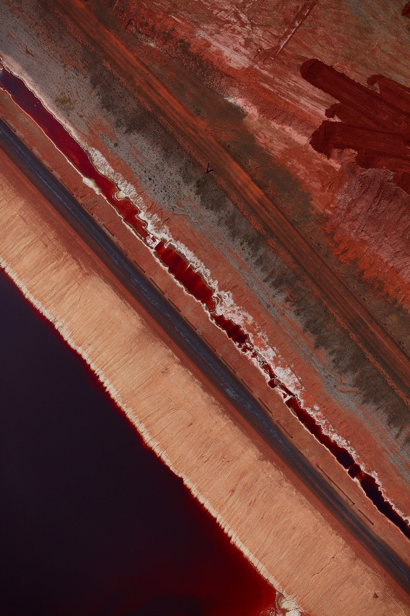 Red Mud, Western Australia, Vertical Print