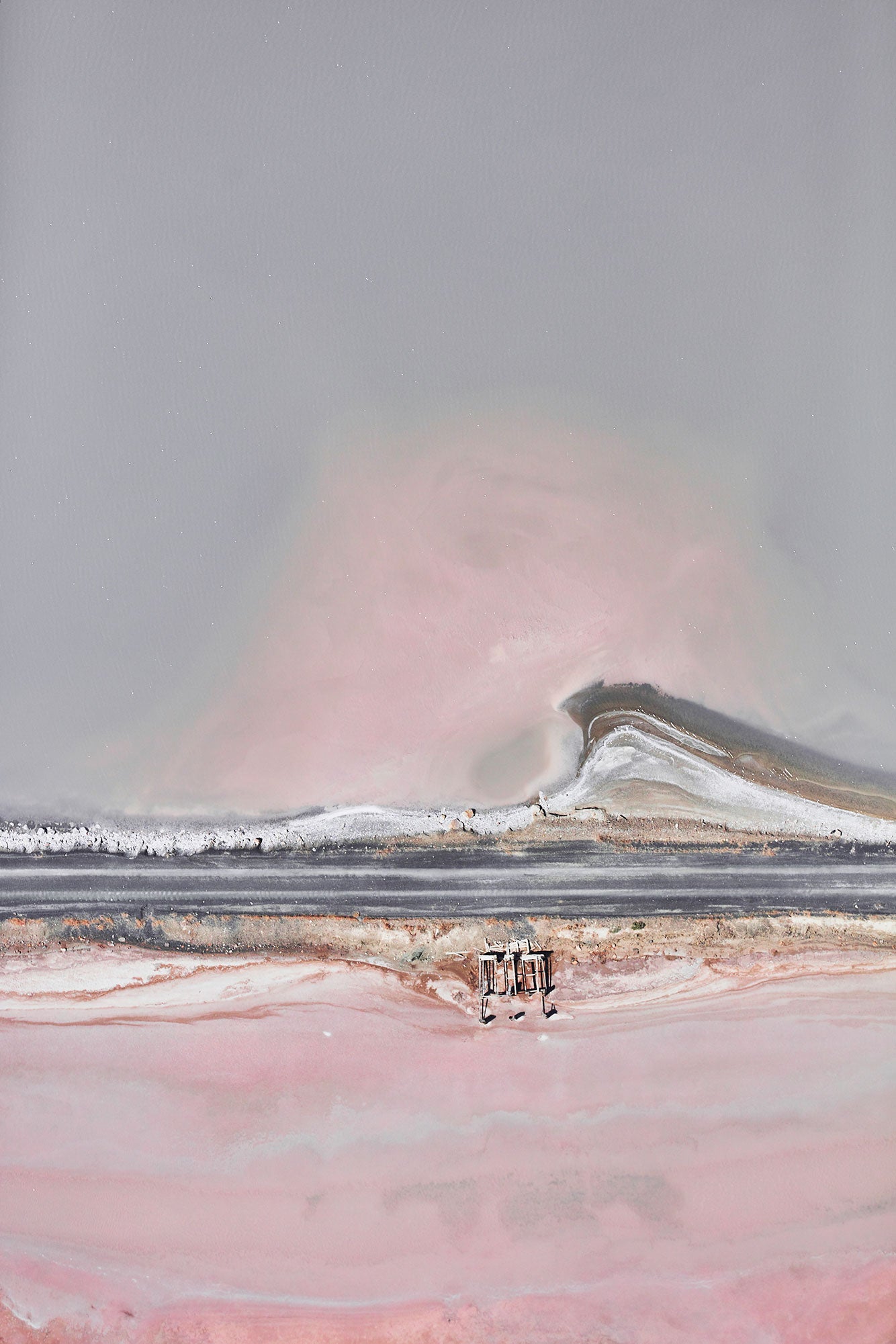 Pastel Wave, Great Salt Lake, Portrait Print
