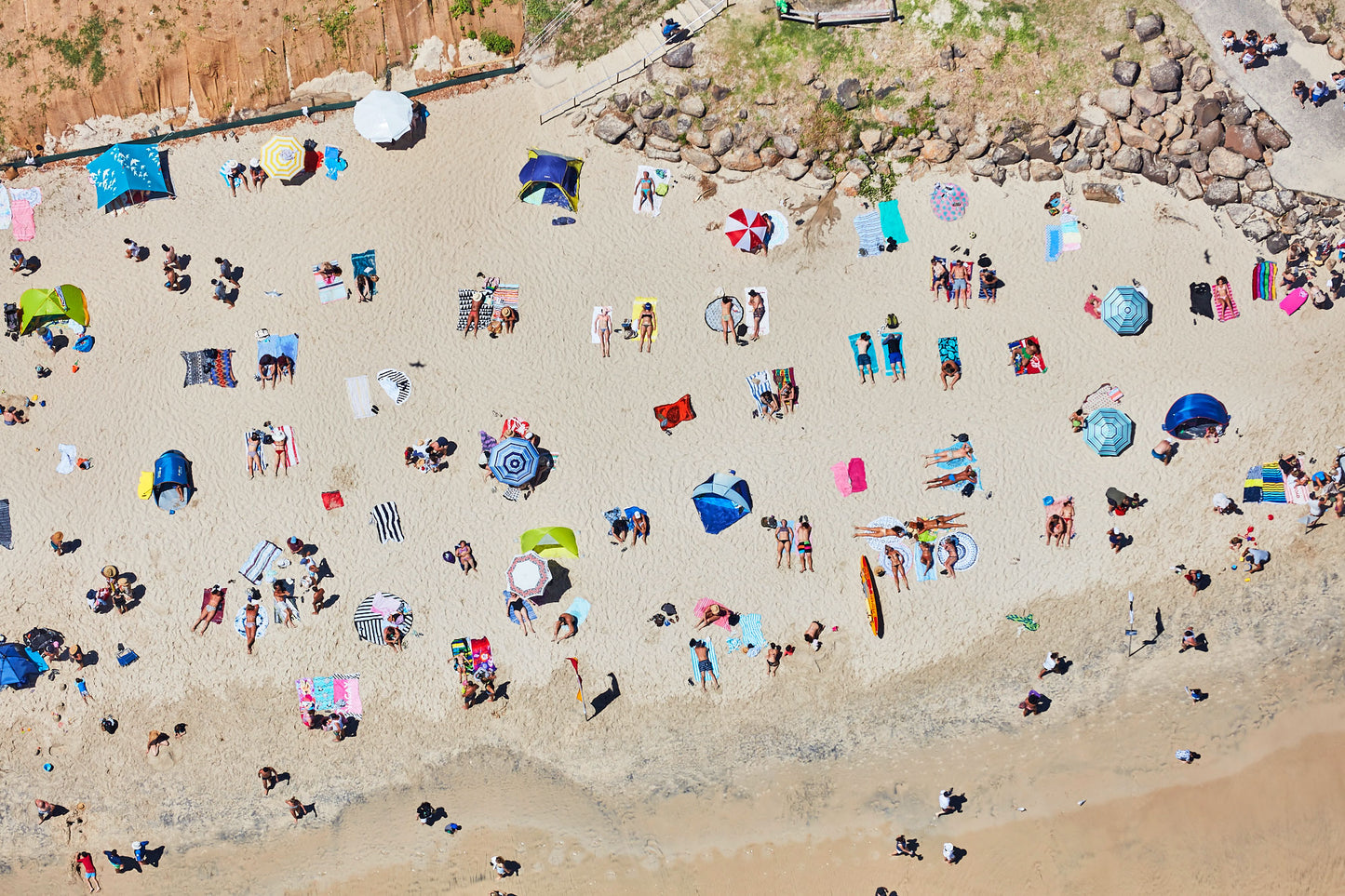 Sunbathers, Byron Bay, Horizontal Print