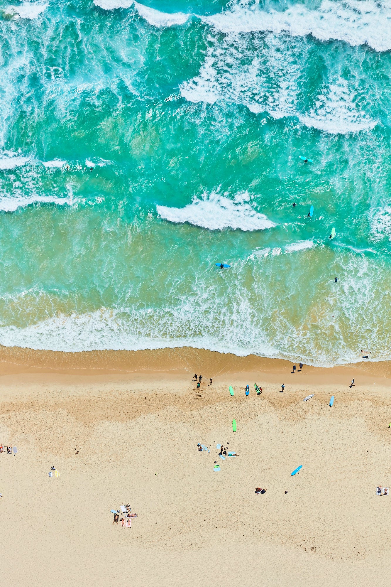 Tallow Beach, Byron Bay, Vertical Print