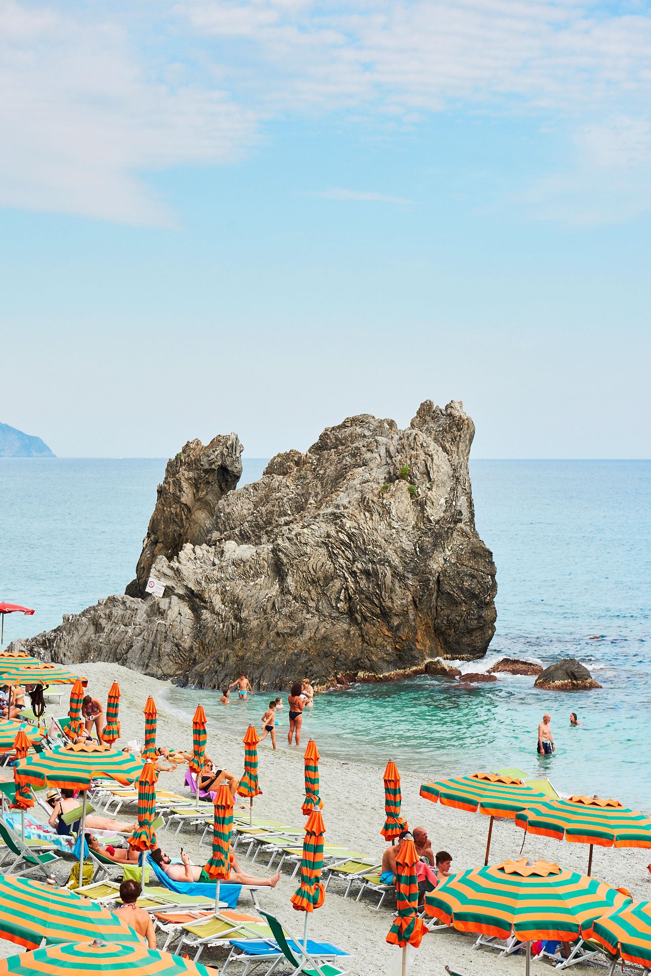 Monterosso Rock, Cinque Terre, Vertical Print
