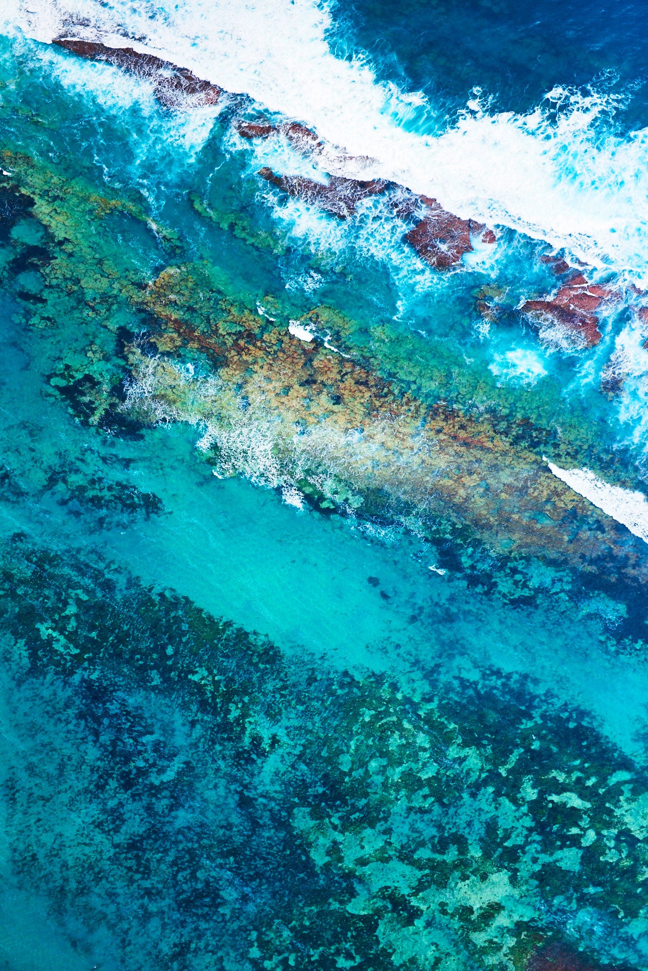 Shades Of Blue, Kalbarri, Vertical Print