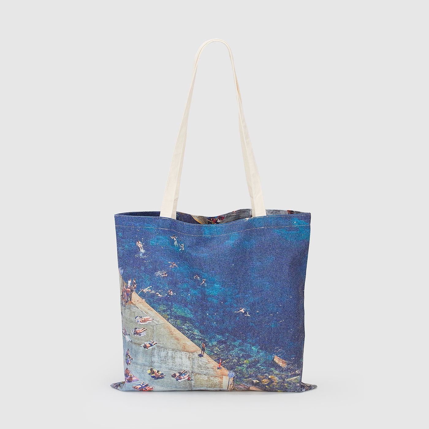 Clovelly Beach Canvas Tote Bag