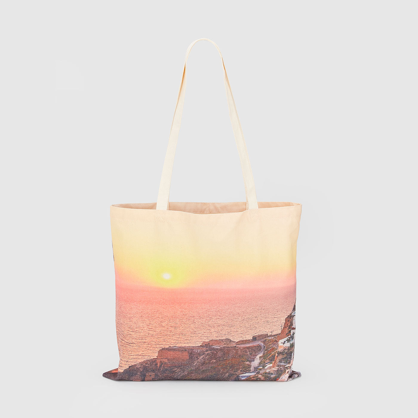 Santorini Canvas Tote Bag