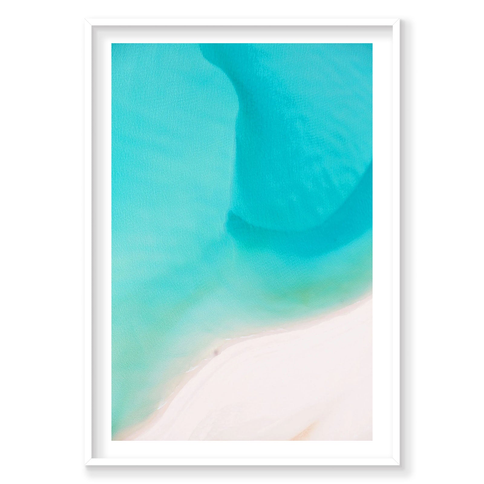 Currents, Whitehaven Beach, Vertical Print