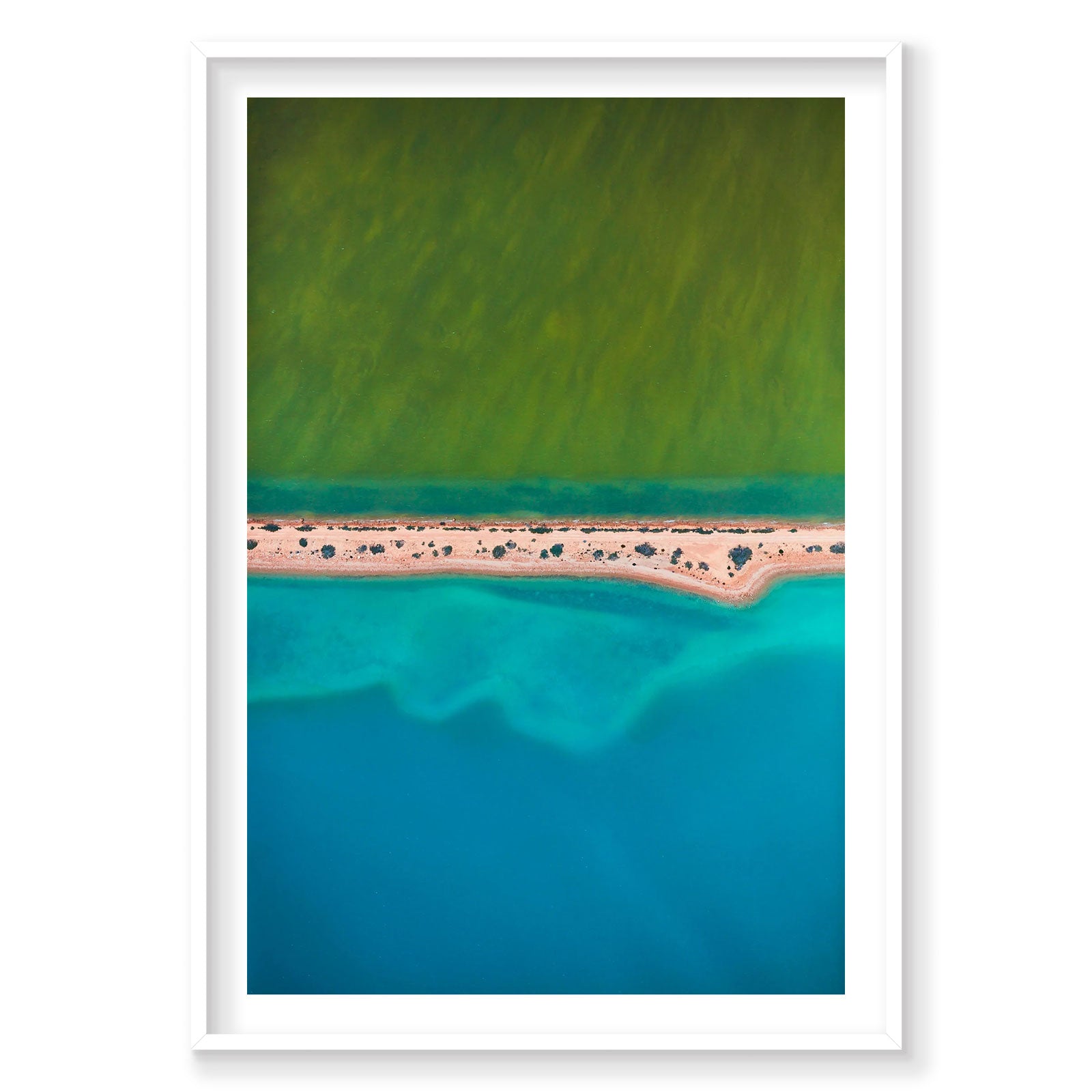 Green and Blue, Carrarang, Vertical Print
