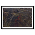 Aerial view of red earth and mineral-rich geothermal landscape in Iceland from above, photography print by Remy Gerega