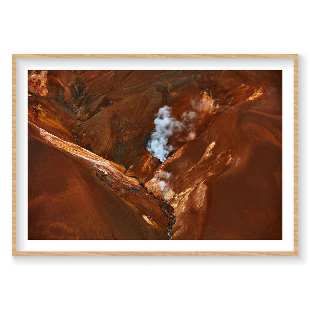 Steam, Iceland, Horizontal Print