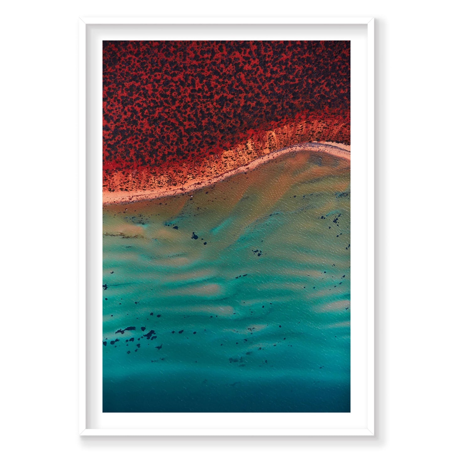 Ripples, Shark Bay, Vertical Print