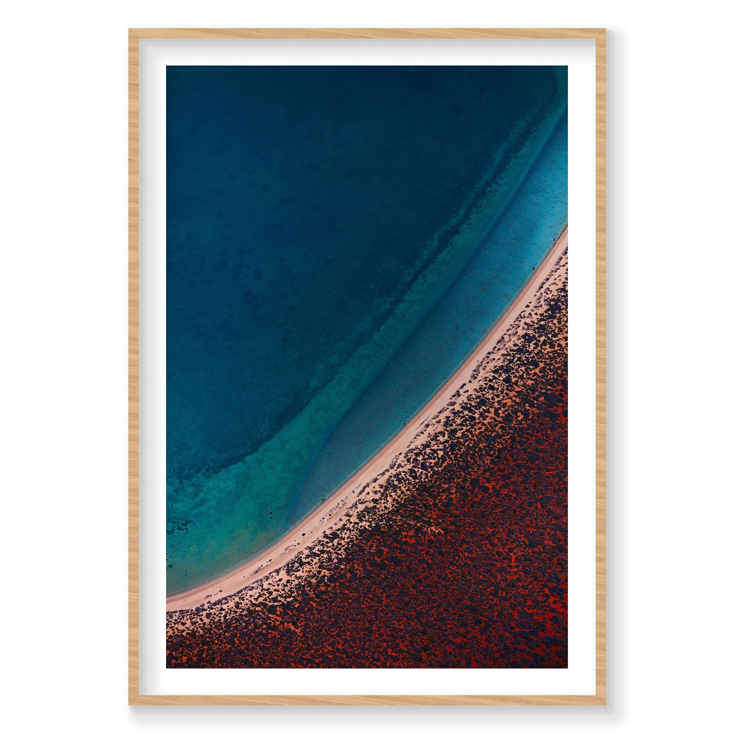 Deep Waters, Shark Bay, Vertical Print