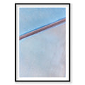 Aerial view of solar salt ponds Useless Loop Western Australia in blue and pink tones, photography print by Remy Gerega