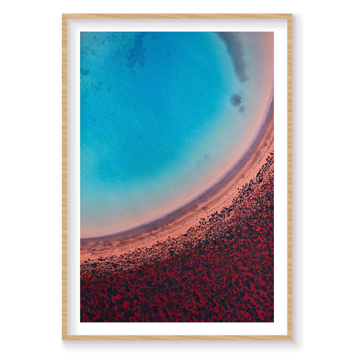 Lagoon, Shark Bay, Vertical Print