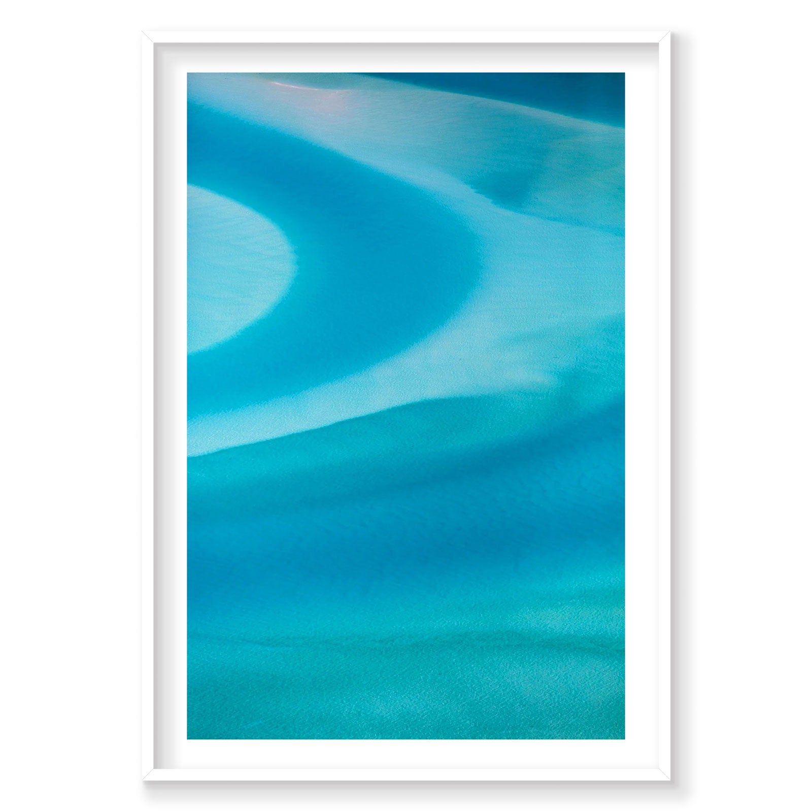 Swirls, Whitehaven Beach, Vertical Print