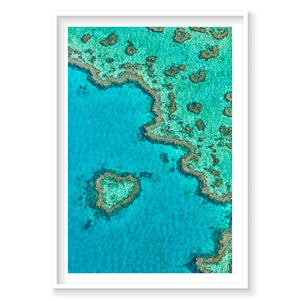 Heart Reef, Great Barrier Reef, Vertical Print