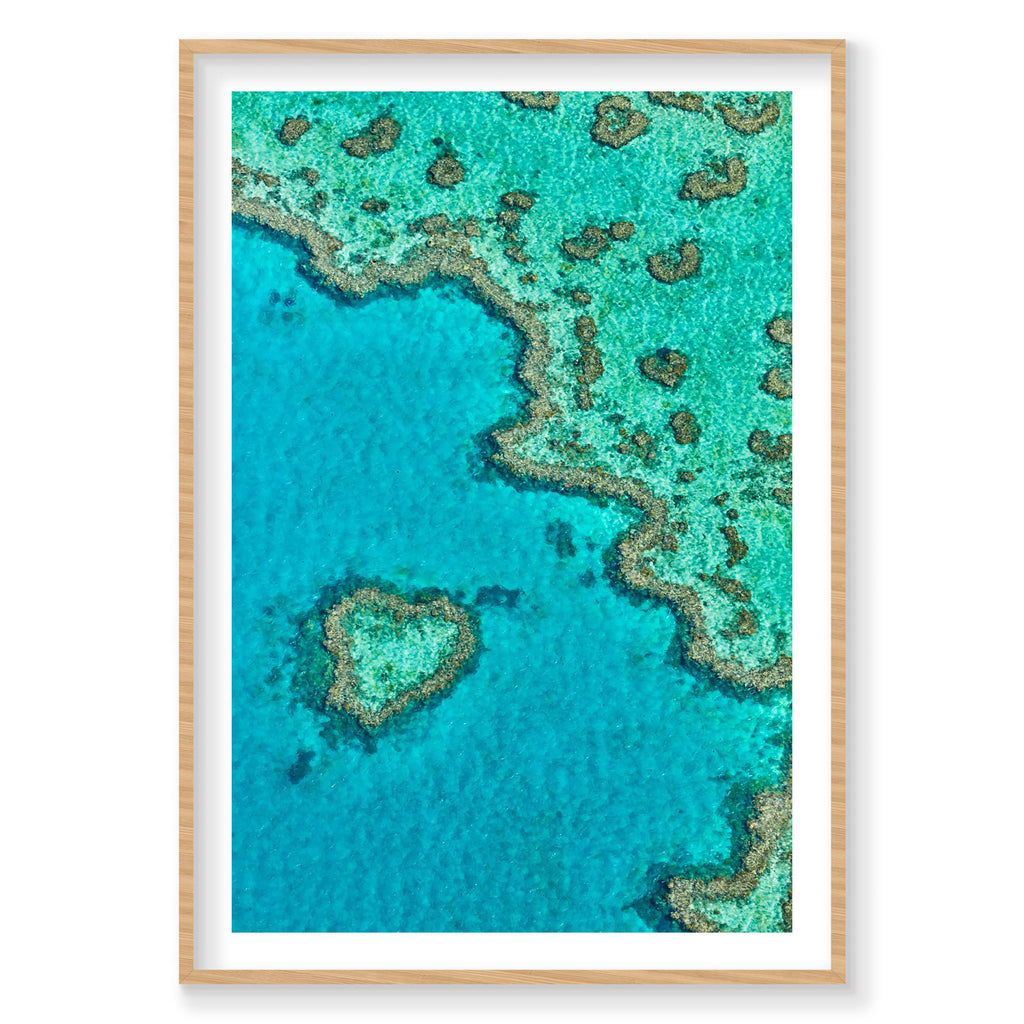 Heart Reef, Great Barrier Reef, Vertical Print
