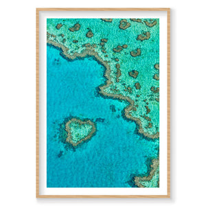 Heart Reef, Great Barrier Reef, Vertical Print
