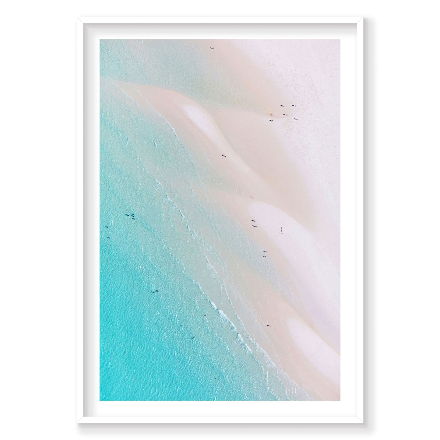 Gradient, Whitehaven Beach, Vertical Print