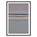 Aerial view of muted Moab landscape with layered earth tones and geometric patterns, photography print by Remy Gerega