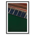 Aerial view of Alumina mining ponds Western Australia with geometric patterns, photography print by Remy Gerega