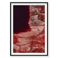 Aerial view of red bauxite mining landscape Western Australia from above, photography print by Remy Gerega